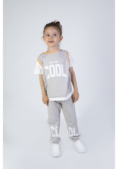 Erkek Çocuk Cool Baskılı Alt Üst Basic Takım 2-5 Yaş 001
