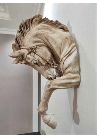 Dekoratif Duvar At Kafası 48cmx28cm
