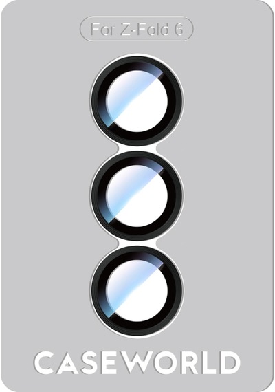 Galaxy Z Fold 6 Uyumlu Caseworld Alloy Serisi Oleofobik Anti Reflective Kamera Lens Koruyucu Siyah