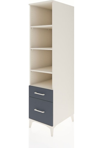 Kronos Dolap 4 Raflı 2 Çekmeceli 44x59x182 Aytaşı-antrasit Aytası