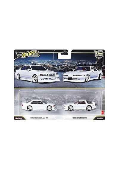 Hot Wheels Premium Car Culture Toyota Chaser Jzx100 Ve 1989 Toyota Supra 2'li Set Beyaz