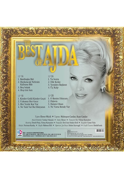 Ajda Pekkan - The Best Of Ajda - Renkli Plak 2 P Lak