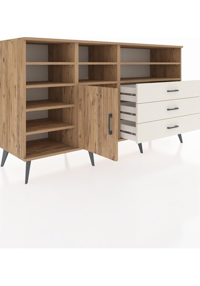 Kronos Konsol 8 Raflı 3 Çekmeceli Tek Kapaklı 176x59x99 Çam-çam/ Çam-çam/aytaşı Kronos Konsol 8 Raflı 3 Çekmeceli Tek Kapaklı 176x59x99 Çam-çam/ Çam-çam/aytaşı