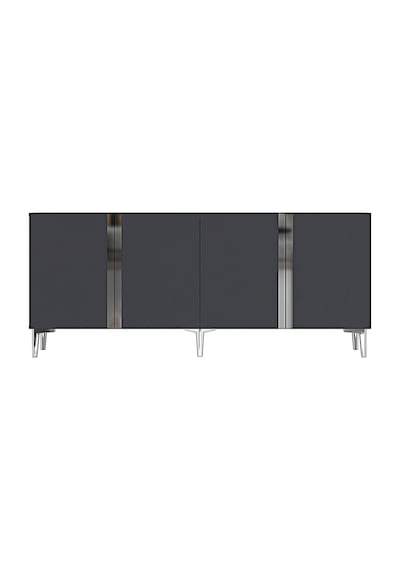 Ka1898as - Anka Konsol, Tv Stand, Tv Sehpası Ve Tv Ünitesi Antrasit - Sılver 180cm Antrasit - Silver