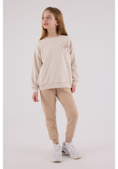 U.S. Polo Assn. U.s. Polo Assn Kız Çocuk Krem Eşofman Takımı Us2313-c-v2 KREM