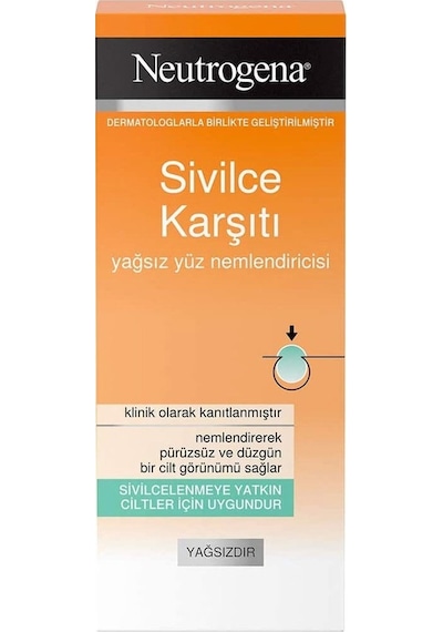 Neutrogena Sivilce Karşıtı Yağsız Yüz Nemlendiricisi 50 ML