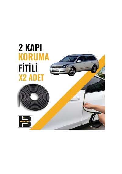 Opel Astra H Station Wagon Kapı Koruma Fitili-iki Kapı-siyah-bm1207