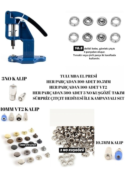 Tulumba El Presi - Vt2 - Kuşgözü - Klikıt Full Set