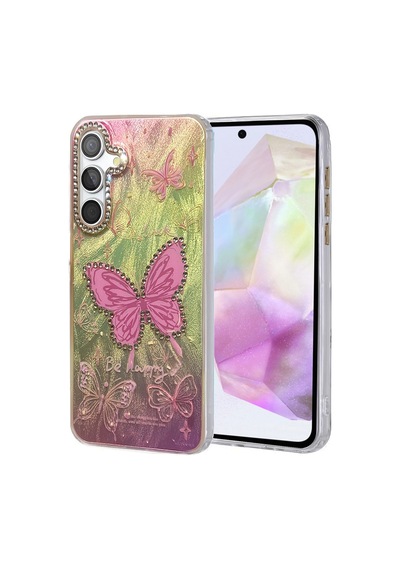 Samsung Galaxy A35 5g Kılıf Blade Aynalı Desenli Kapak - Desen 5 Diğer