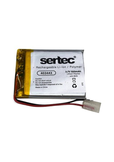 Sertec 403443 3.7v 520 Mah Li-polymer Pil Devreli/1.5a Evimdeyokyok