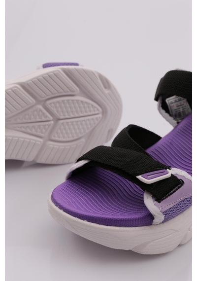 Dgn 0148 Kadin Sandalet 0148-2265-R2046 Lila - Siyah