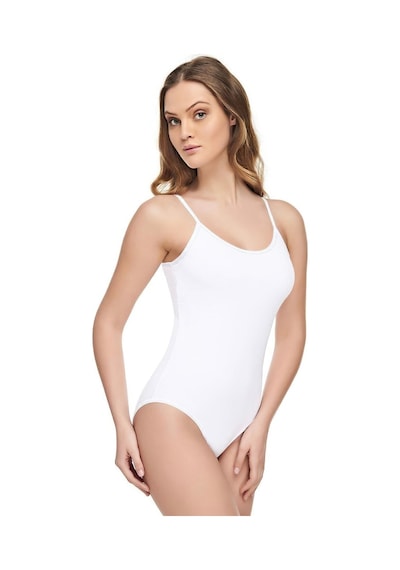 Tutku Elit Elit Beyaz Modal Ip Askı Alttan Çıtçıtlı Kadın Body Diğer