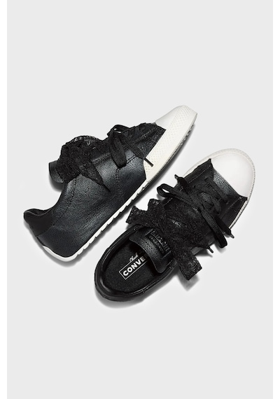 Converse Logolu Deri Sneaker Ayakkabı Kadın Ayakkabı A20655c 001 Siyah-beyaz SİYAH-BEYAZ