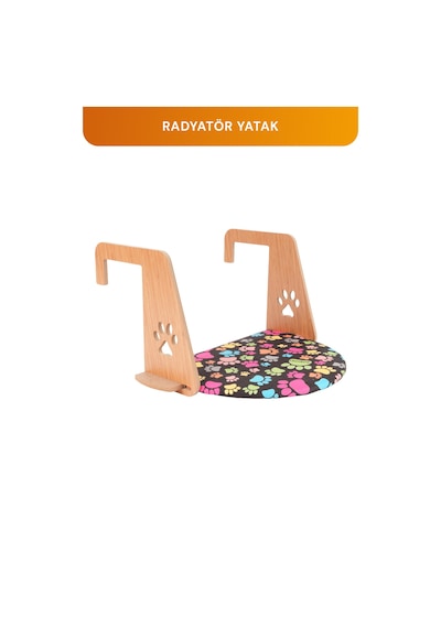 Desenli Kedi Kalorifer-petek Radyatör Yatağı