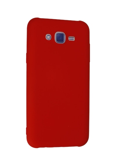 Samsung Galaxy Uyumlu - J7 Kılıf Nano İçi Kadife Silikon - Kırmızı