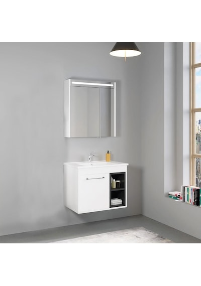 Denko Latte 65 Cm Mdf Beyaz Banyo Dolabı Takımı Beyaz Denko Latte 65 Cm Mdf Beyaz Banyo Dolabı Takımı Beyaz