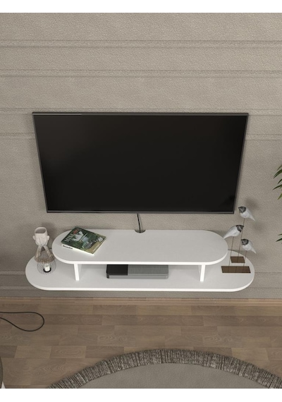 Koza Tv Sehpası Beyaz 120 Cm Diğer