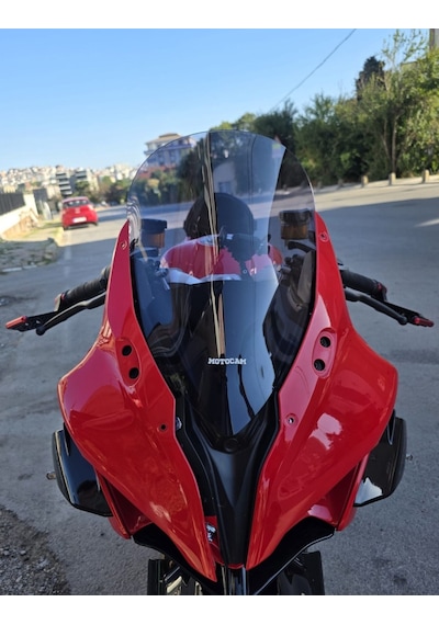 Motocam Qj Srk 25 R Ön Cam 2023-2026 Model 42cm Füme Renkli 4mm