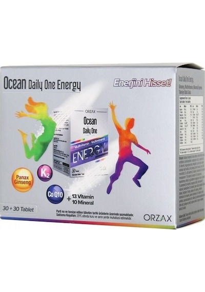 Ocean Daily One Energy 30 Tablet 2li Paket