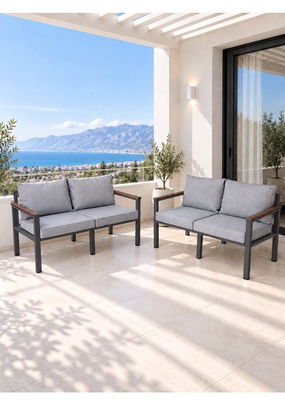 Neokas Balkon L Koltuk, 4 Kişilik Köşe Takımı, Bahçe Mobilyası, Balkon Mobilyası Beyaz Neokas Balkon L Koltuk, 4 Kişilik Köşe Takımı, Bahçe Mobilyası, Balkon Mobilyası Beyaz