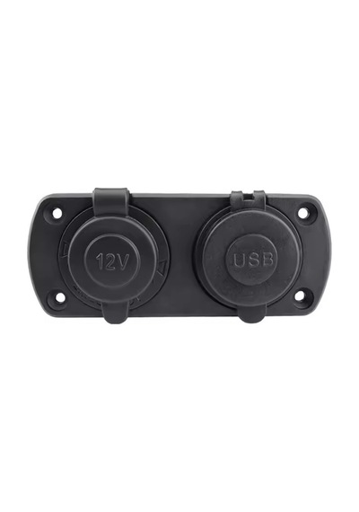 Usb Şarj Cihazı 1a 2.1a Dijital Voltmetre Göstergeli Çakmaklık 12v 24v Pano Tip Çakmak Şarj Söketi