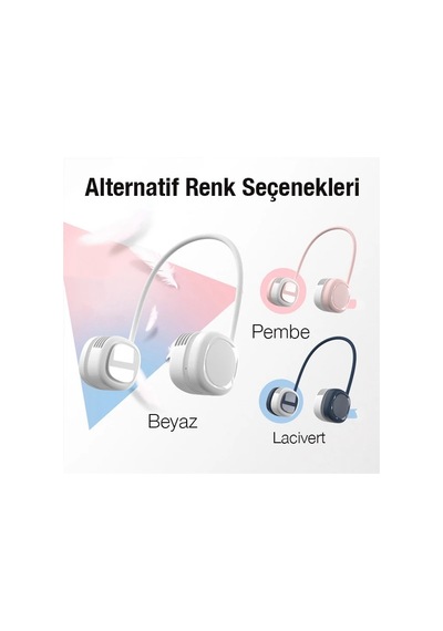 Northcity Boyun Askısız Mini Şarjlı Fan - 3 Hızlı Kurulum Kolay Portatif Soğutucu