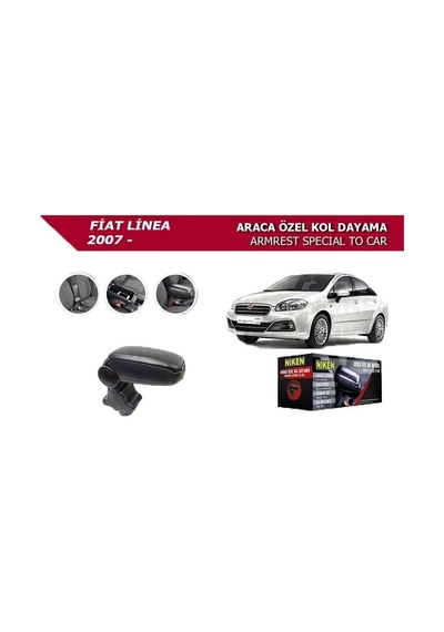 Niken Fiat Linea 2007- Punto Araca Özel Kol Dayama Siyah