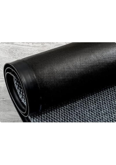 Gri Renk Çamur Kazıyıcı Sıyırıcı Kapı Önü Paspası 90x150
