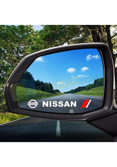 Nissan Logo Kapı Kolu Jant Ayna Oto Sticker Yapıştırma Etiket 4Ad 13 Cm