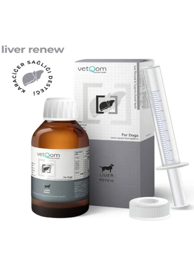 Vetqom Köpek Liver Renew Karaciğer Koruyucu Ve Toksin Temizleyici Likit 120 Ml