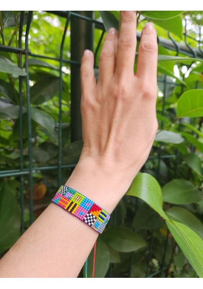 Harmel Jewelry Miyuki Renkli Rengarenk Bileklik Çok Renkli