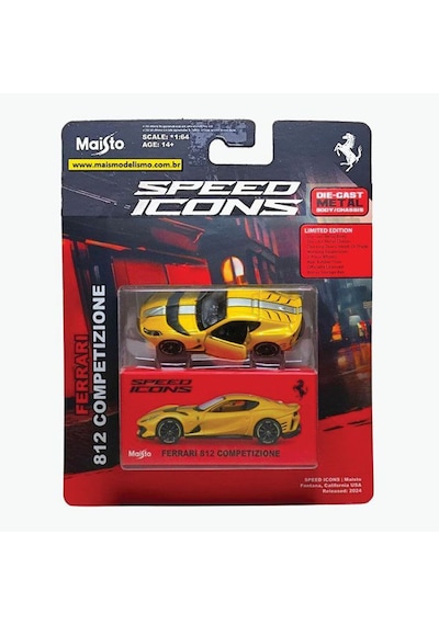 1:64 Speed Icons - Ferrari 812 Competizione Metalik Sarı