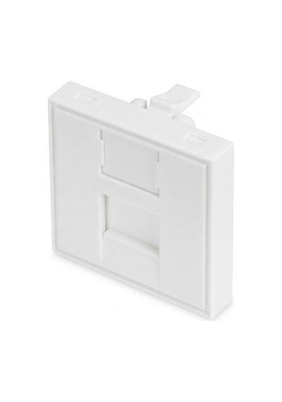 45x45 Kapaklı Boş Data Priz Modülü Beyaz Rj45 Rj11