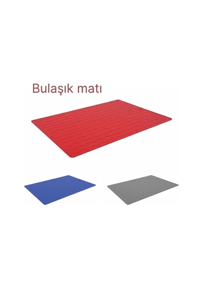 Silikon Bulaşık Kurulama Matı 30 40 Cm Gıdaya Uygun Uzun Ömürlü 4887 Renkli