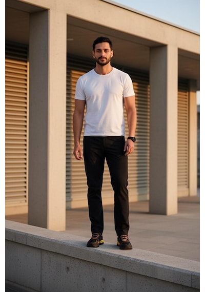 Vatan Tekstil Erkek Yazlık İnce Outdoor Pantolon Esnek Kumaş Terletmeyen Yürüyüş Ve Trekking Pantolonu Siyah