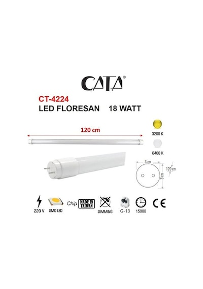 Cata 18w Ct-4224 Ledli Florasan