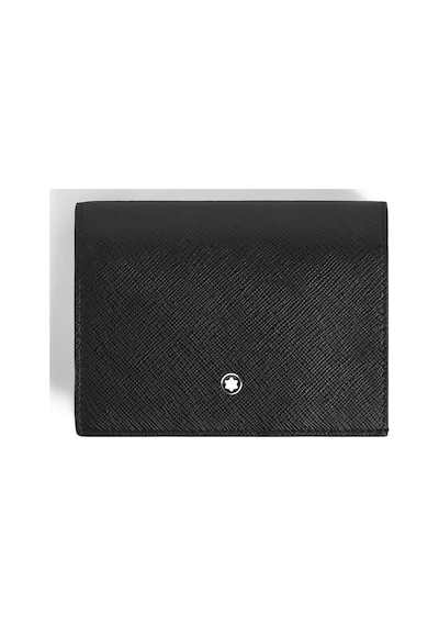 Montblanc Sartorial Deri Fermuarlı Ve 6 Bölmeli Cüzdan 222977 Siyah