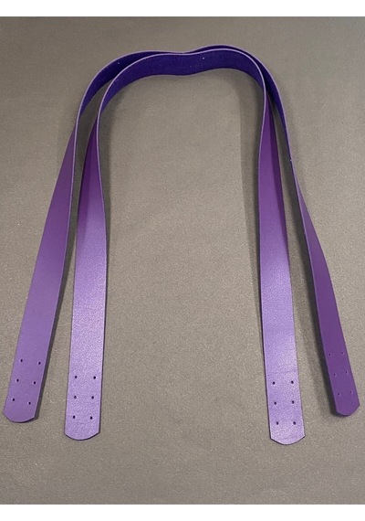 Karantuhafiye Dikmeli Spor Sap / Çanta Sapı / Deri Dikmeli Sap 70 Cm Mor Mor
