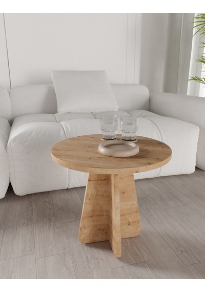 Mush 3lü Zigon Sehpa Safir Meşe - Tamamı Mdf