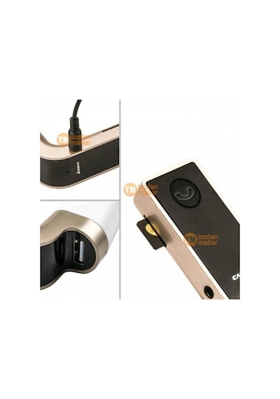 Oto Çakmaklık Araç Kiti Fm Transmitter Bluetooth Kablosuz Usb Mp3 N11.320