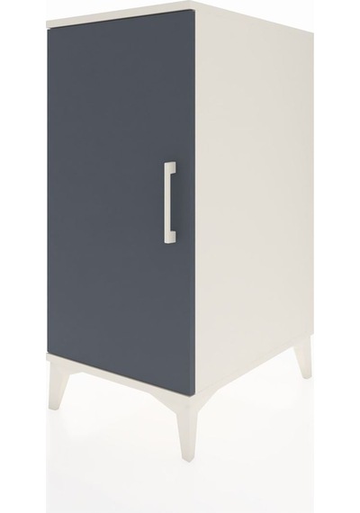 Kronos Komodin 2 Raflı Tek Kapaklı 44x59x96 Aytaşı-antrasit Aytası