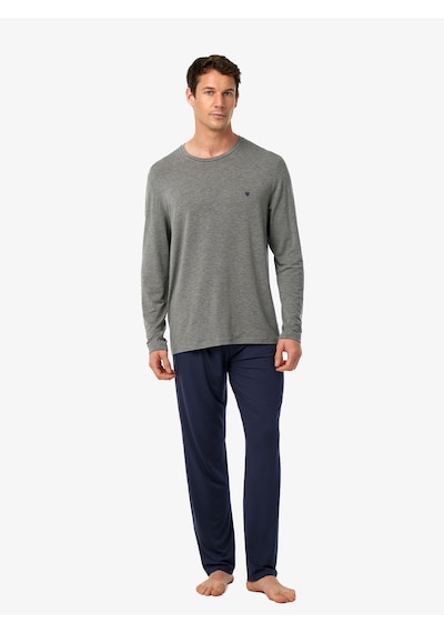 Blackspade Erkek Pijama Takımı 41043 - Gri Melanj