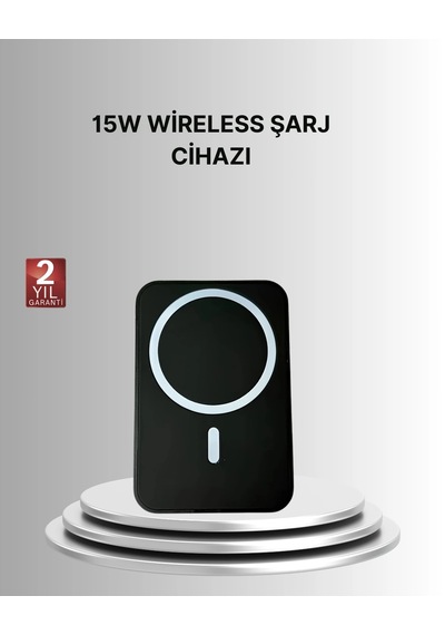 360 Döner Başlıklı Magsafe Araç Telefon Tutucu 15w Güvenli Kablosuz Şarj - Htctducz15waracc-6