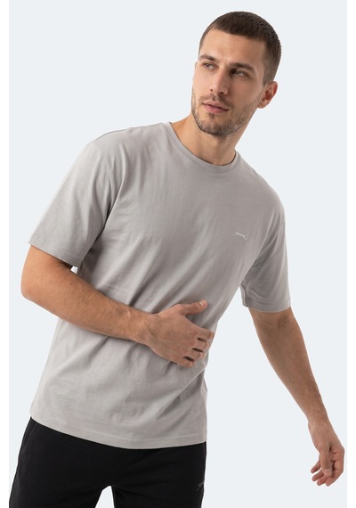 Slazenger Kodex Erkek Oversıze Gri Tişört