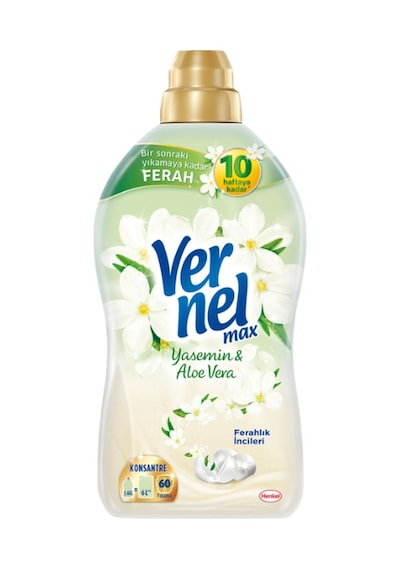 Vernel Max Konsantre Çamaşır Yumuşatıcısı Yasemin & Aloe Vera 1440 ML