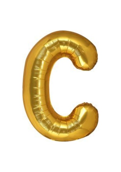 30 Inç 70 Cm Altın Folyo Harf Balon C A