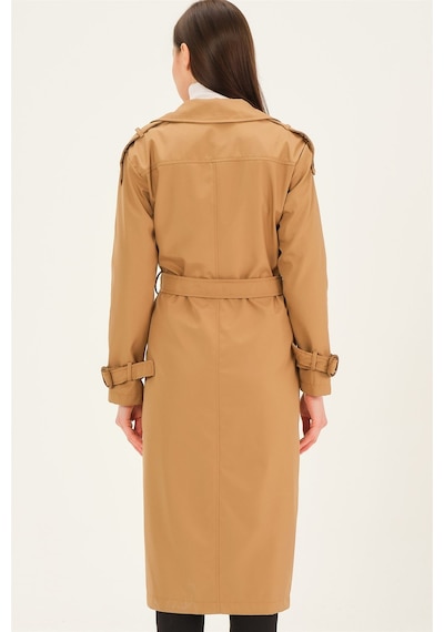 Z6737 Dewberry Bayan Trençkot-camel CAMEL