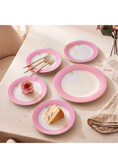 Aryıldız Nila 7 Parça 6 Kişilik Pasta Takımı Pembe Çok Renkli