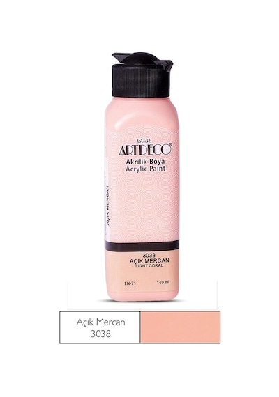 Artdeco Akrilik Boya 140Ml Acik Mercan 3038