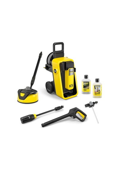 Yüksek Basınçlı Temizleyici K 5 Comfort Premium Home, Basınç: 145 Bar, Basma Miktarı: 500 L/saat, Yüzey: 40 M²/saat, 18,2 Kg, Ekstra Esnek Yüksek Basınçlı Hortum, Hortum Makarası, 4'ü 1 Arada